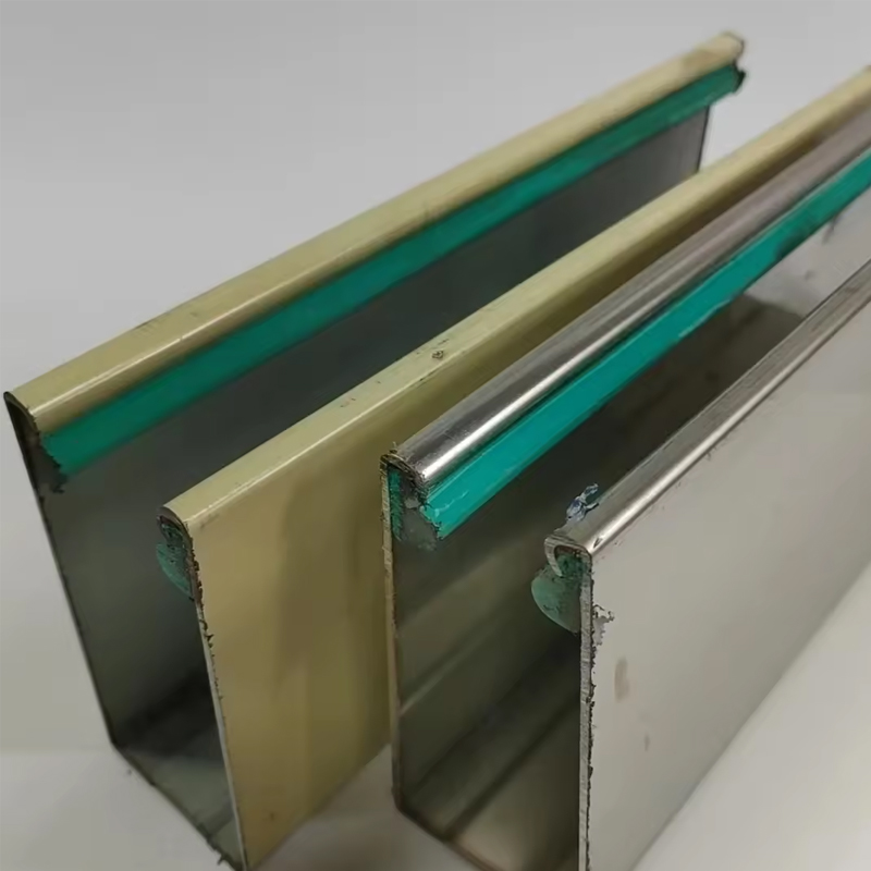 Color steel rolling shutter door guide rail