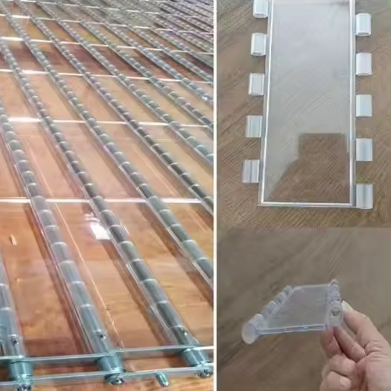 Transparent roller shutter door